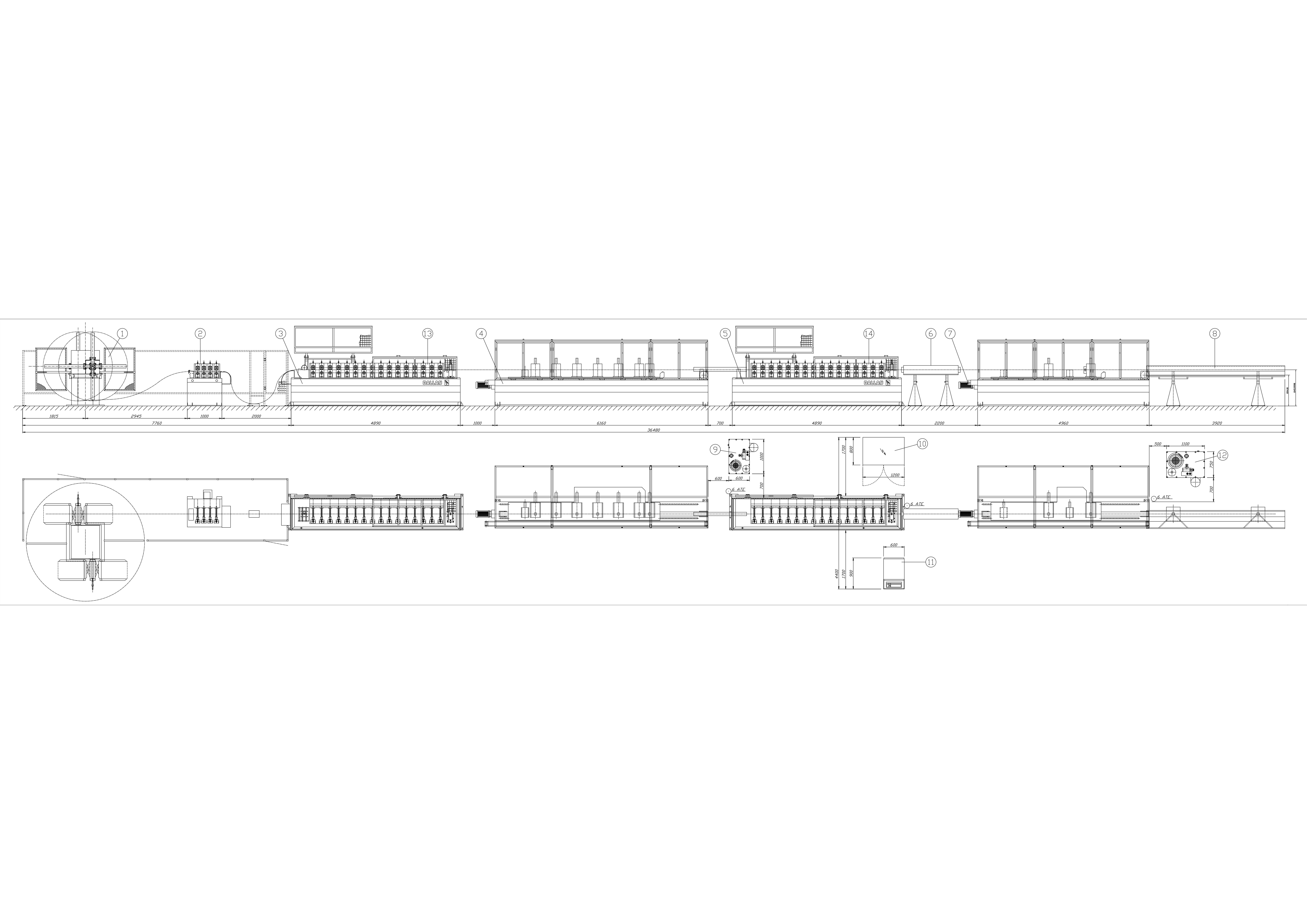 Mesin roll forming batang T-grid langit-langit UT FUT UDT