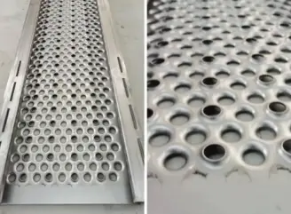 Scaffold Metal Deck Roll Mantan: Embossing dan Perforasi Anti Selip Inline